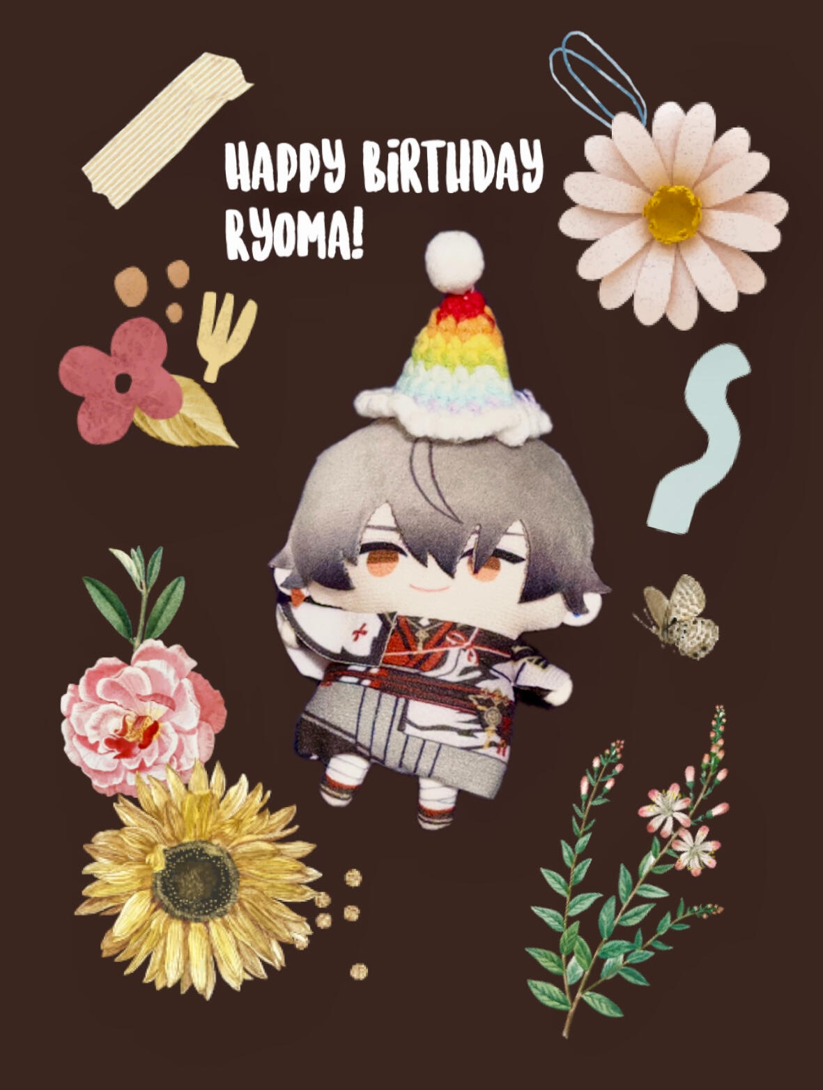 Happy birthday Ryoma!! Thank you for being so cool and so chill. Hope you have a great day and may all your dreams and wishes come true 🤎 - CAMILLE (@nyctochrome)